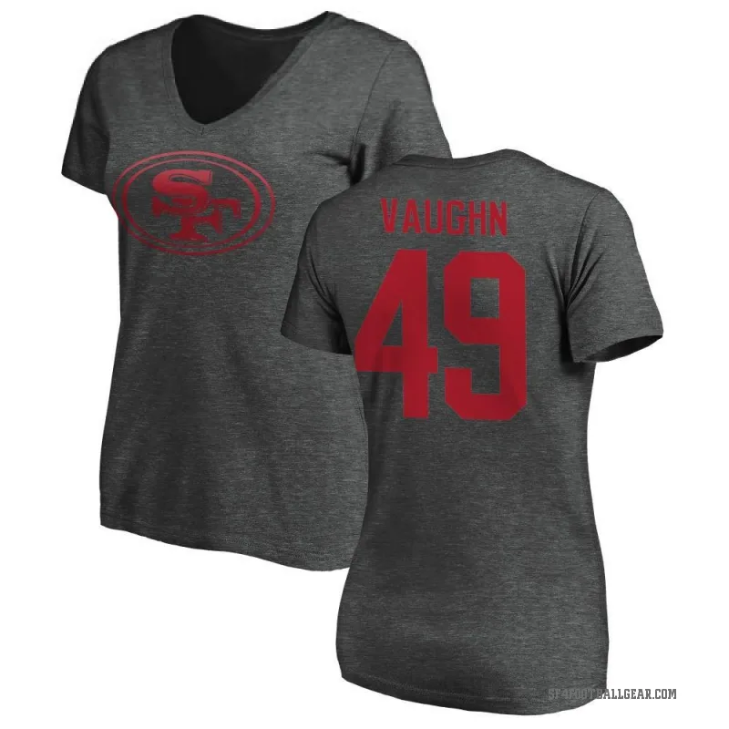 Ke'Shawn Vaughn Women's Ash San Francisco 49ers One Color T-Shirt -