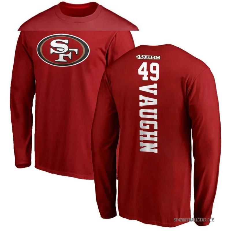 Ke'Shawn Vaughn Youth Red San Francisco 49ers Backer Long Sleeve T-Shirt -