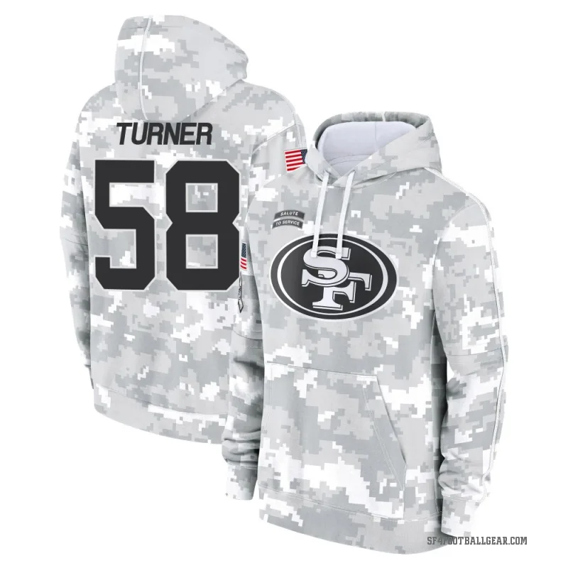 Keena Turner Men's Camo San Francisco 49ers Arctic 2024 Salute to Service Club Fleece Pullover Hoodie