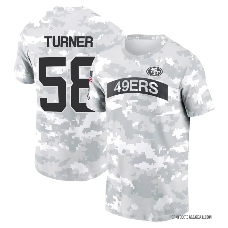Keena Turner Men's Camo San Francisco 49ers Arctic 2024 Salute to Service Performance T-Shirt