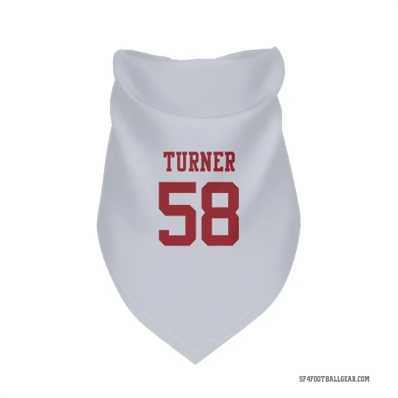 Keena Turner  White San Francisco 49ers  Cat & Dog Pet Bandana