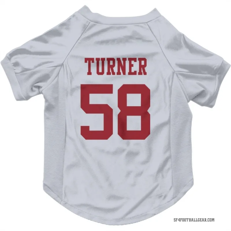 Keena Turner  White San Francisco 49ers  Cat & Dog Pet Jersey