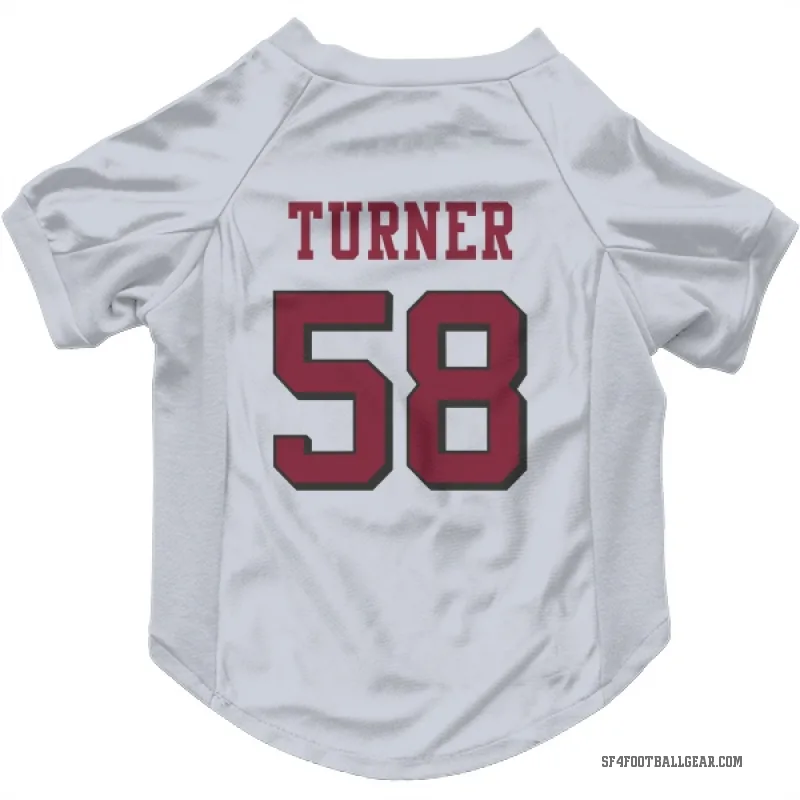 Keena Turner  White San Francisco 49ers  Rush Cat & Dog Pet Jersey