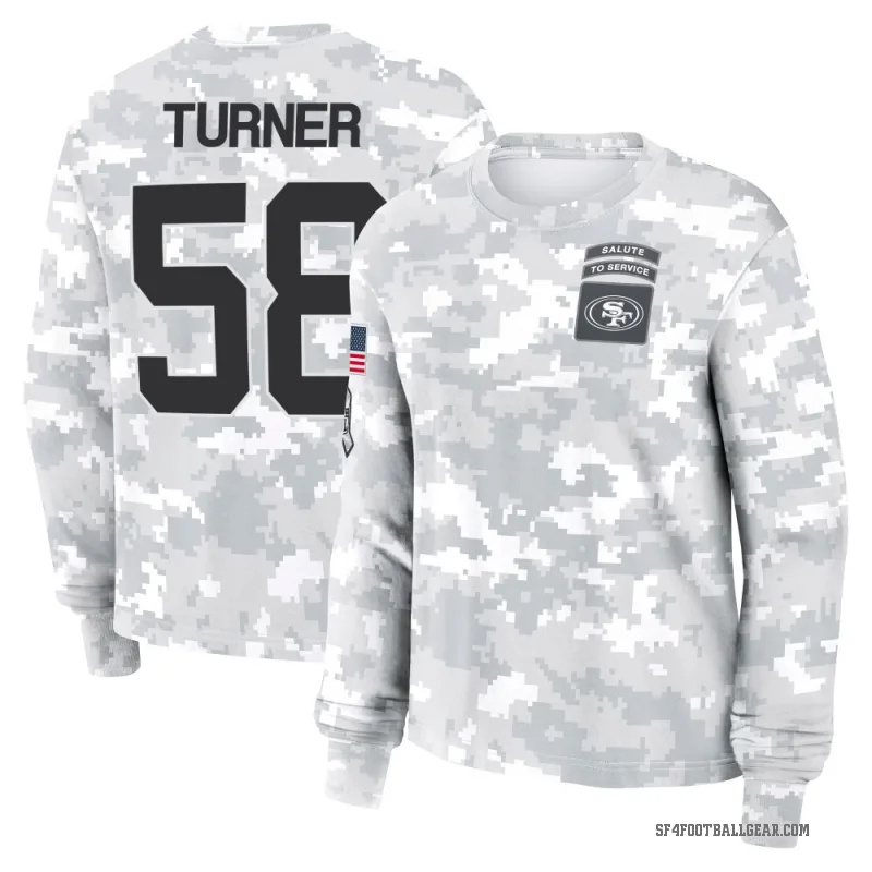 Keena Turner Women's Camo San Francisco 49ers Arctic 2024 Salute to Service Long Sleeve T-Shirt