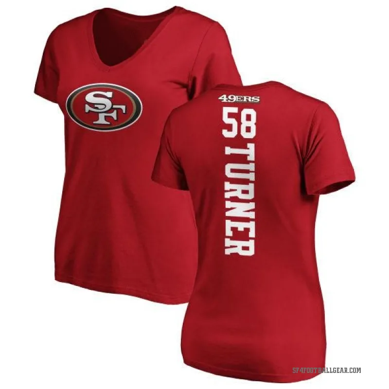 Keena Turner Women's Red San Francisco 49ers Backer Slim Fit T-Shirt -