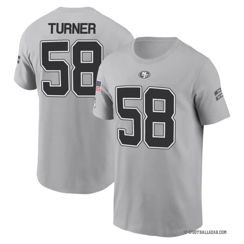 Keena Turner Youth Gray San Francisco 49ers 2024 Salute to Service T-Shirt