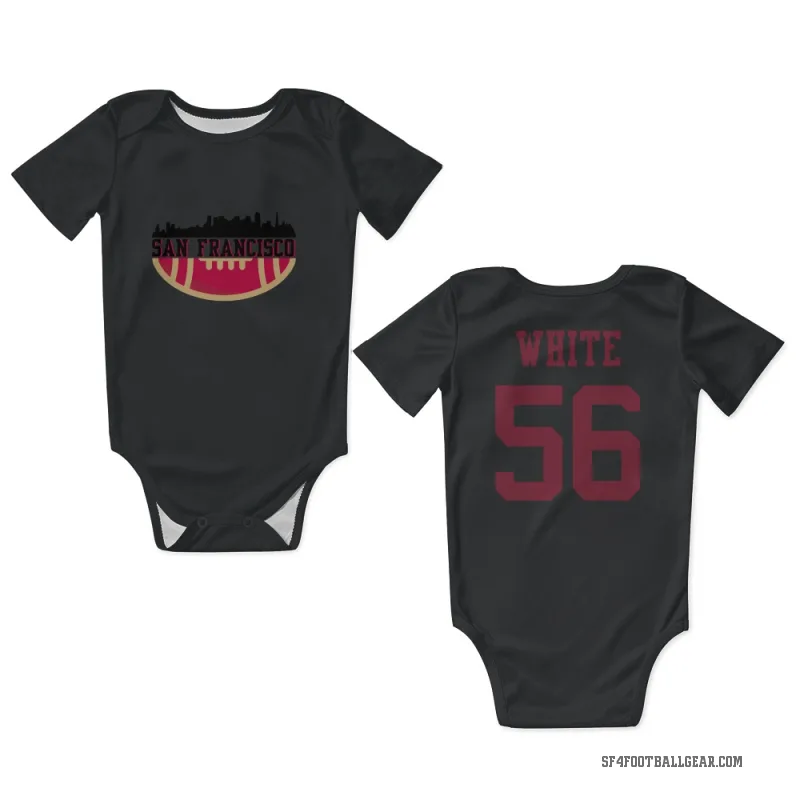 Keion White  Black San Francisco 49ers  Newborn & Infant Bodysuit