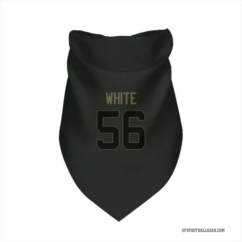 Keion White  Black San Francisco 49ers  Service Cat & Dog Pet Bandana