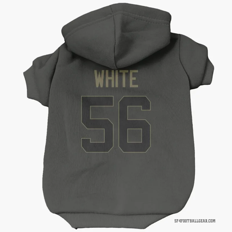 Keion White  Black San Francisco 49ers  Service Cat & Dog Pet Hoodie