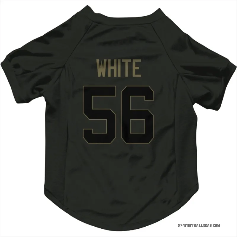 Keion White  Black San Francisco 49ers  Service Cat & Dog Pet Jersey