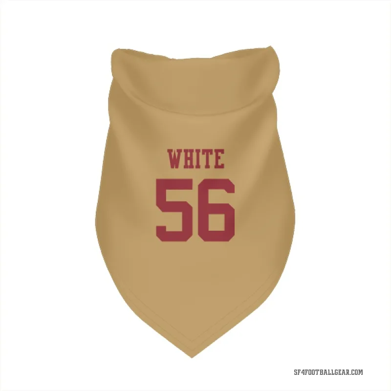 Keion White  Gold San Francisco 49ers  Cat & Dog Pet Bandana