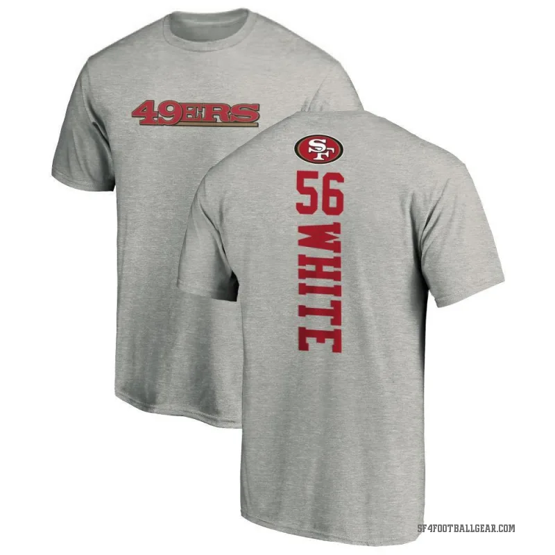 Keion White Men's White San Francisco 49ers Backer T-Shirt - Ash