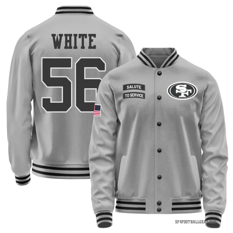Keion White Men's White San Francisco 49ers Gray Salute to Service Performance Jacket