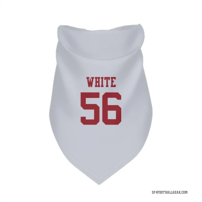 Keion White  White San Francisco 49ers  Cat & Dog Pet Bandana