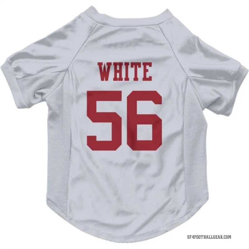 Keion White  White San Francisco 49ers  Cat & Dog Pet Jersey