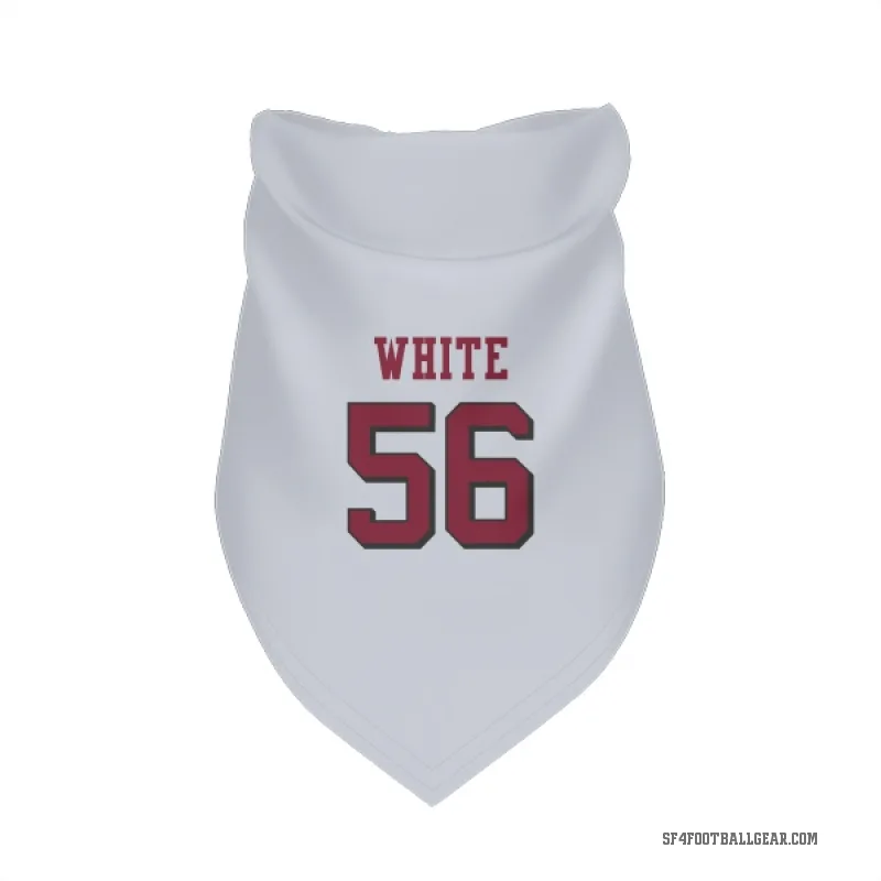 Keion White  White San Francisco 49ers  Rush Cat & Dog Pet Bandana