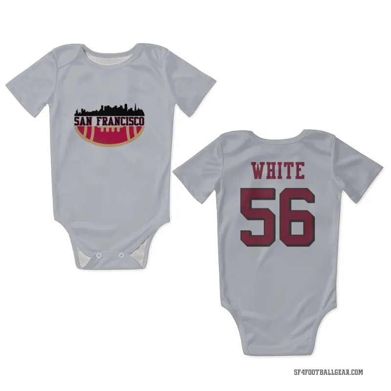 Keion White  White San Francisco 49ers  Rush Newborn & Infant Bodysuit