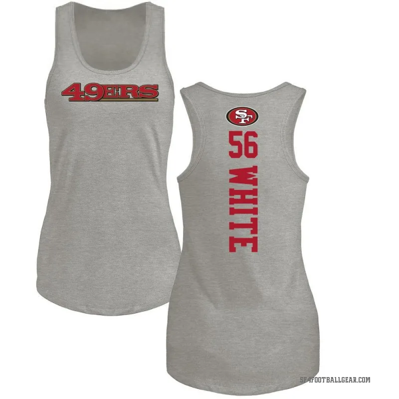 Keion White Women's White San Francisco 49ers Backer Tank Top - Ash