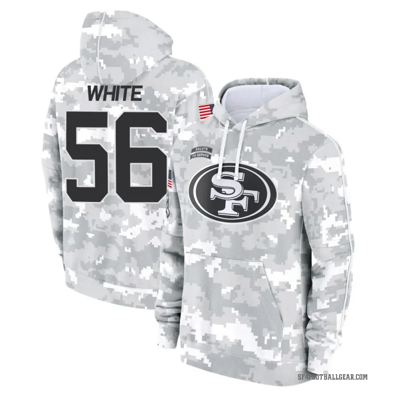 Keion White Youth White San Francisco 49ers Arctic Camo 2024 Salute to Service Club Fleece Pullover Hoodie