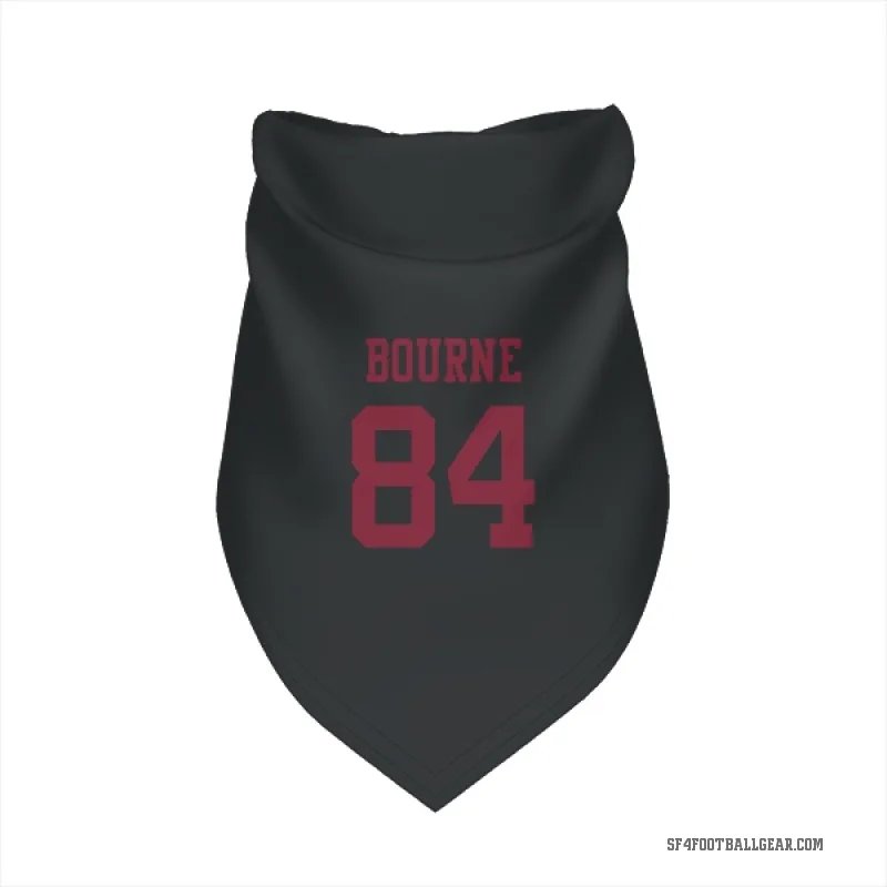 Kendrick Bourne  Black San Francisco 49ers  Cat & Dog Pet Bandana