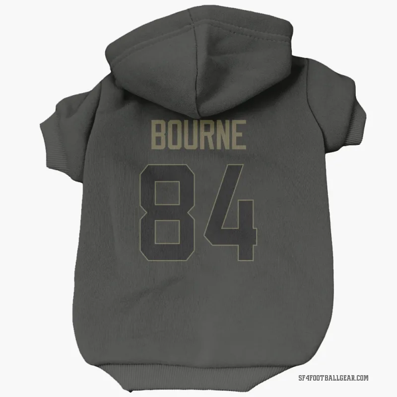 Kendrick Bourne  Black San Francisco 49ers  Service Cat & Dog Pet Hoodie