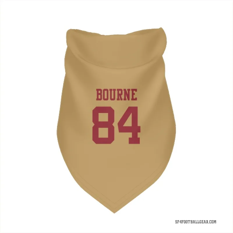Kendrick Bourne  Gold San Francisco 49ers  Cat & Dog Pet Bandana