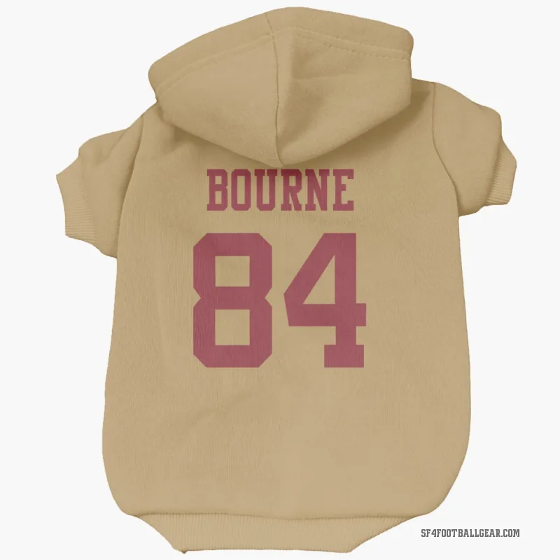 Kendrick Bourne  Gold San Francisco 49ers  Cat & Dog Pet Hoodie