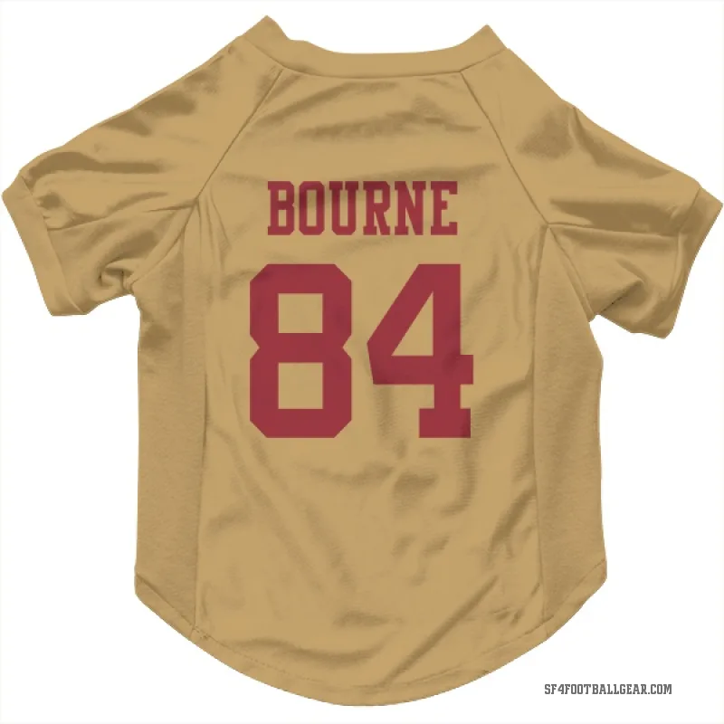 Kendrick Bourne  Gold San Francisco 49ers  Cat & Dog Pet Jersey