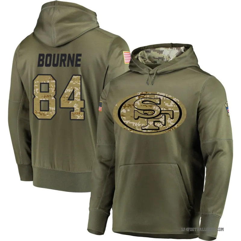 Kendrick Bourne Men's Olive San Francisco 49ers Salute to Service Pullover Hoodie