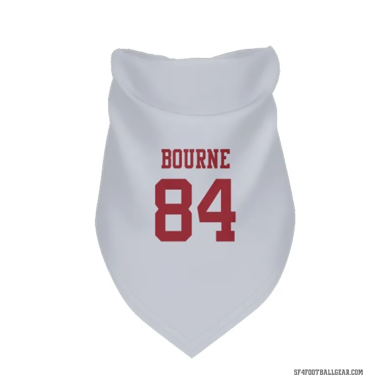 Kendrick Bourne  White San Francisco 49ers  Cat & Dog Pet Bandana