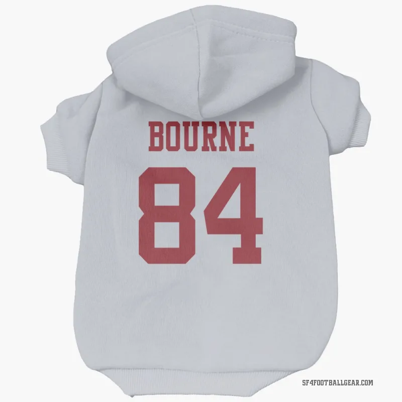 Kendrick Bourne  White San Francisco 49ers  Cat & Dog Pet Hoodie