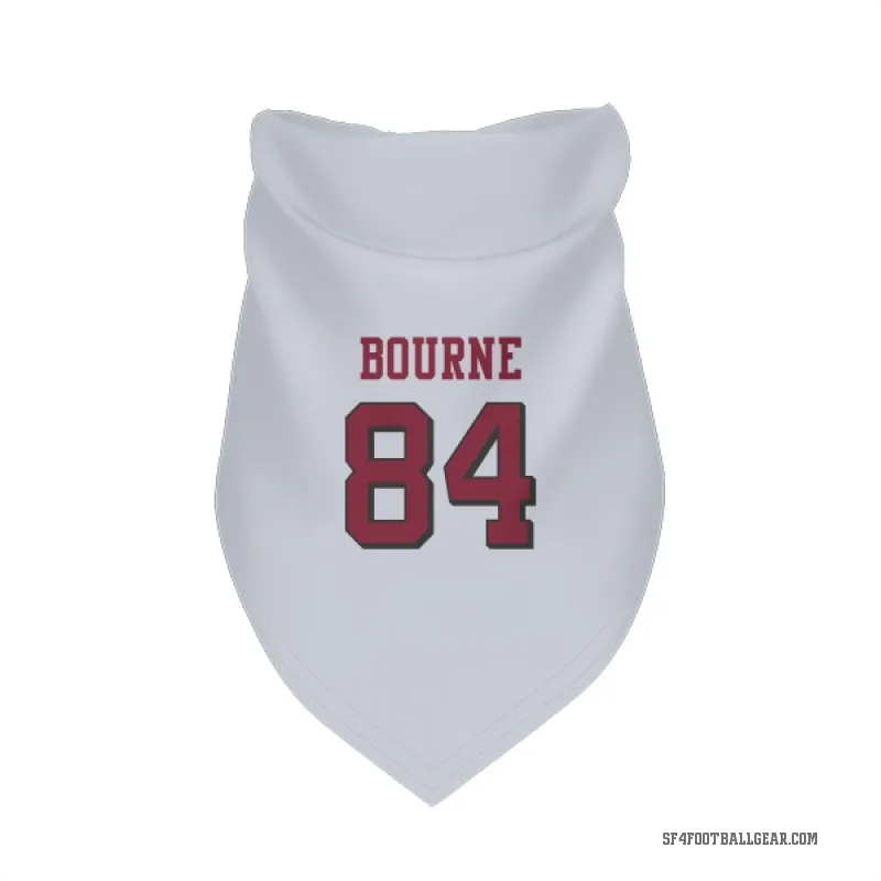 Kendrick Bourne  White San Francisco 49ers  Rush Cat & Dog Pet Bandana