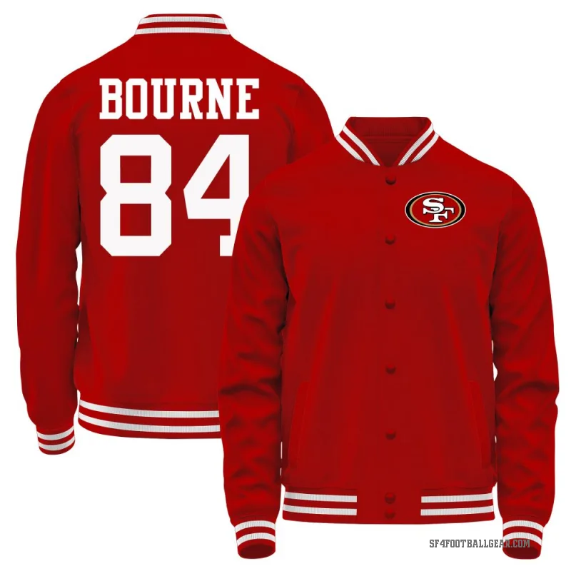 Kendrick Bourne Youth Red San Francisco 49ers Full-Snap Jacket