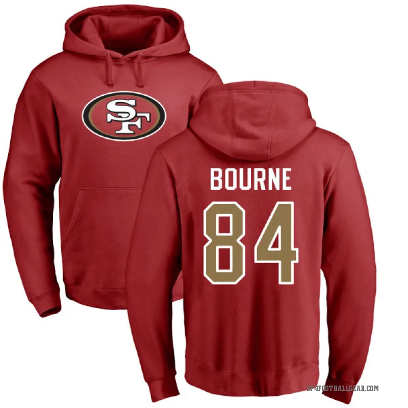 Kendrick Bourne Youth Red San Francisco 49ers Pro Line Logo Pullover Hoodie