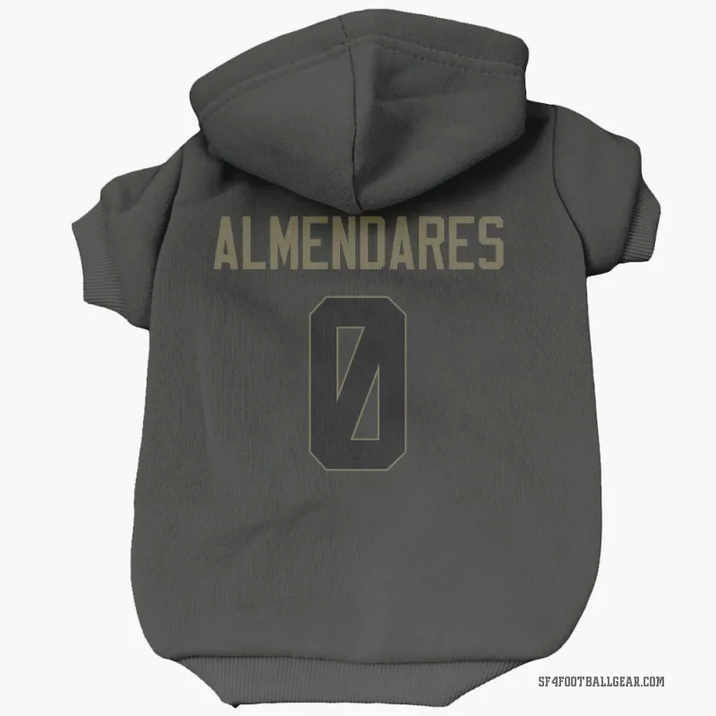 Kenneth Almendares  Black San Francisco 49ers  Service Cat & Dog Pet Hoodie