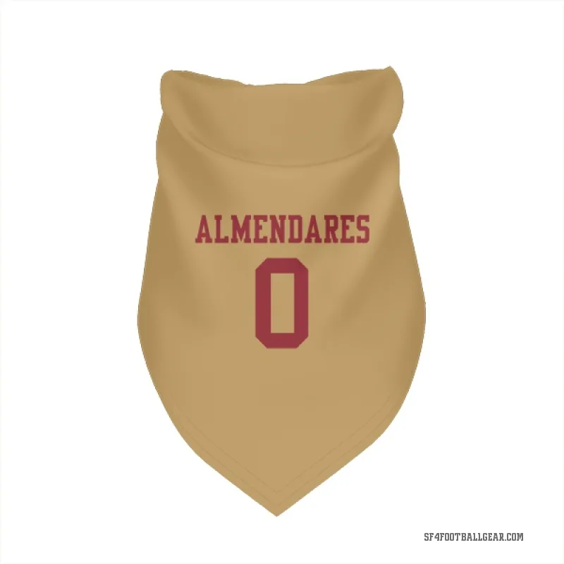 Kenneth Almendares  Gold San Francisco 49ers  Cat & Dog Pet Bandana