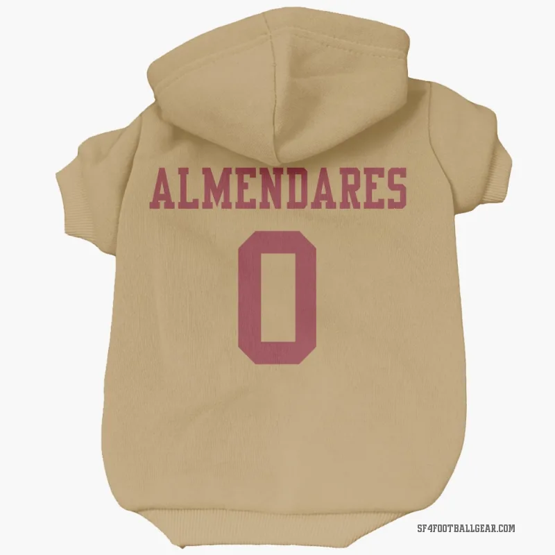 Kenneth Almendares  Gold San Francisco 49ers  Cat & Dog Pet Hoodie