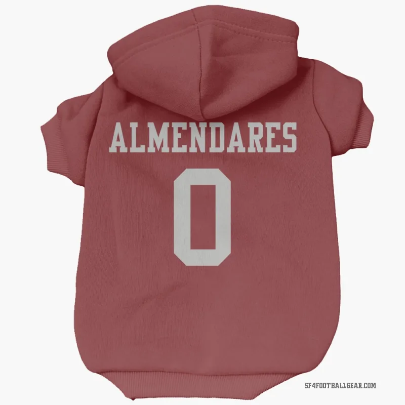 Kenneth Almendares  Scarlet San Francisco 49ers  Cat & Dog Pet Hoodie