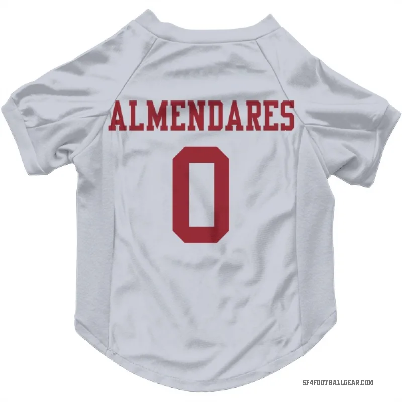 Kenneth Almendares  White San Francisco 49ers  Cat & Dog Pet Jersey