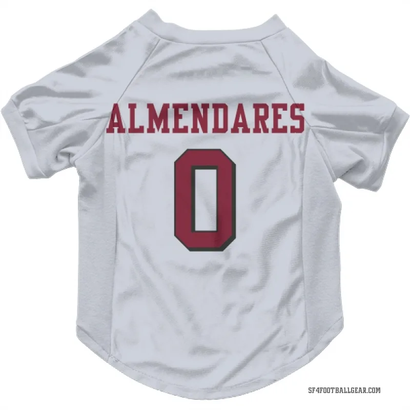 Kenneth Almendares  White San Francisco 49ers  Rush Cat & Dog Pet Jersey