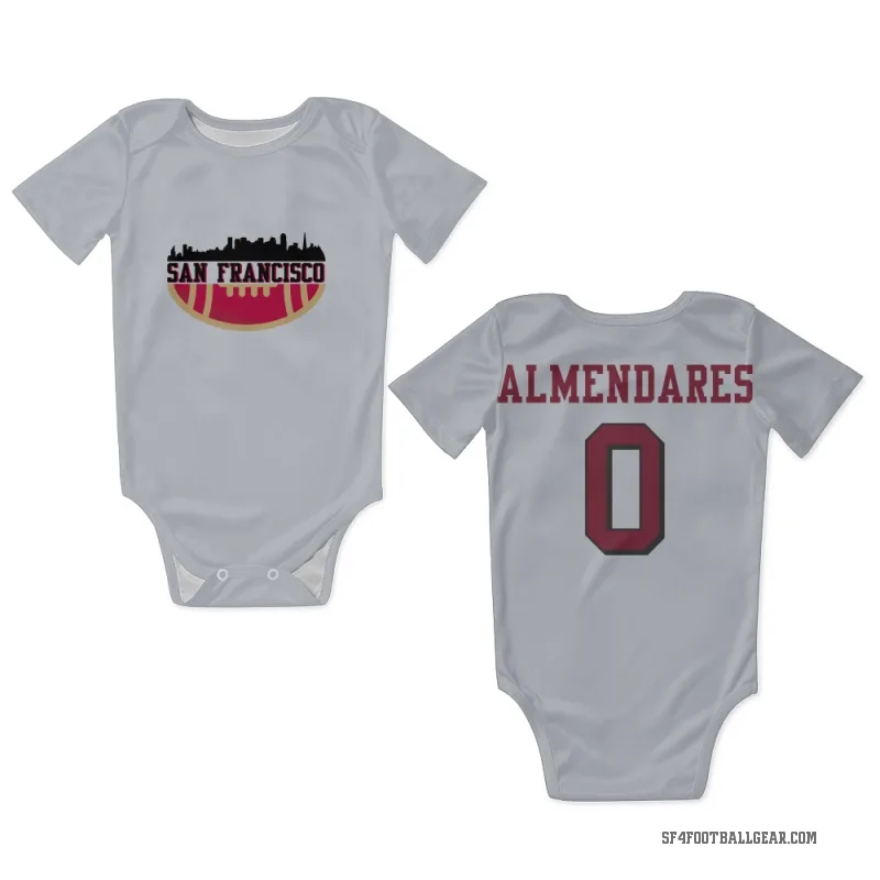 Kenneth Almendares  White San Francisco 49ers  Rush Newborn & Infant Bodysuit