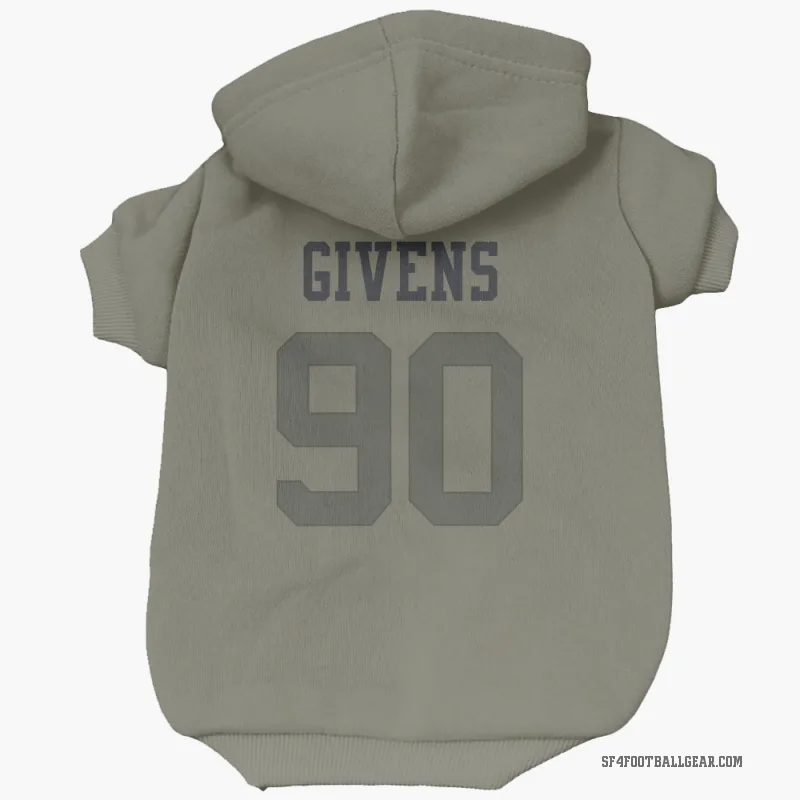 Kevin Givens  Olive San Francisco 49ers  Cat & Dog Pet Hoodie