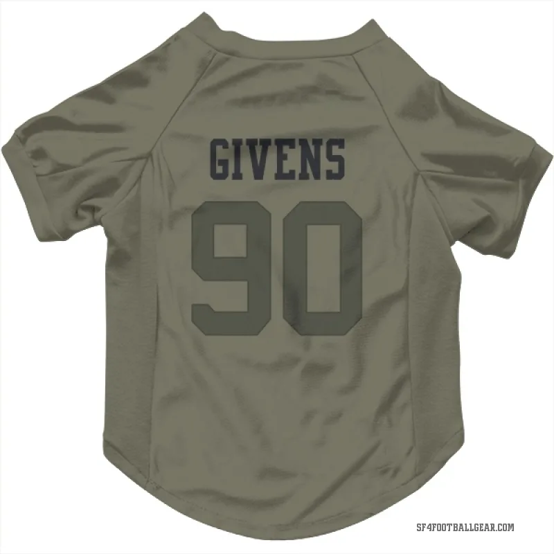 Kevin Givens  Olive San Francisco 49ers  Cat & Dog Pet Jersey