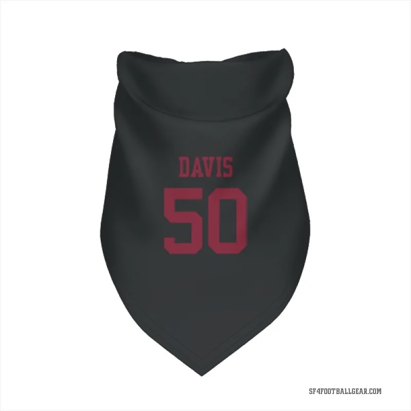 Khalil Davis  Black San Francisco 49ers  Cat & Dog Pet Bandana