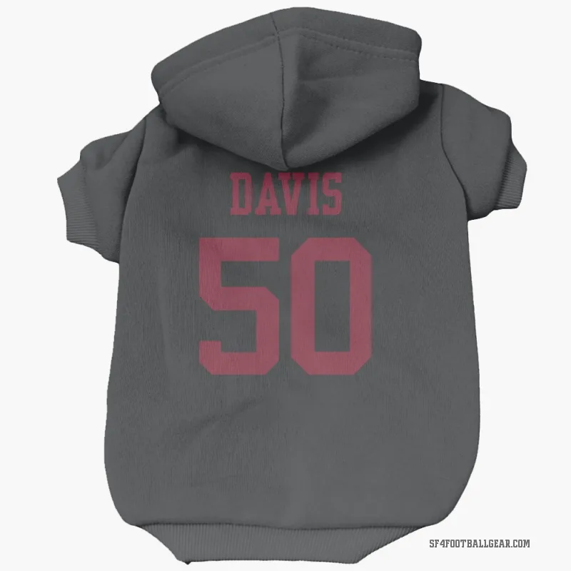 Khalil Davis  Black San Francisco 49ers  Cat & Dog Pet Hoodie