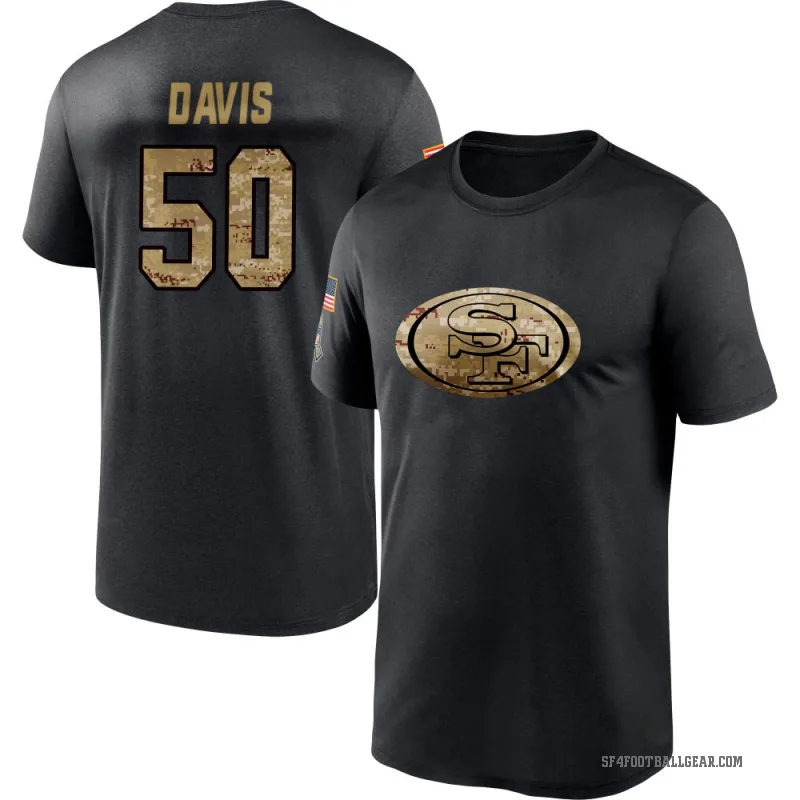 Khalil Davis Men's Black San Francisco 49ers 2020 Salute To Service Performance T-Shirt