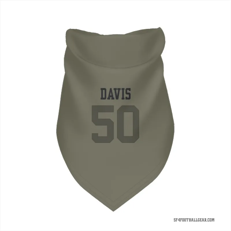 Khalil Davis  Olive San Francisco 49ers  Cat & Dog Pet Bandana