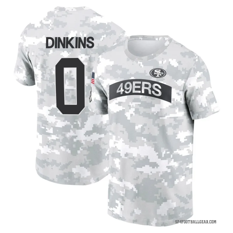 Khalil Dinkins Men's Camo San Francisco 49ers Arctic 2024 Salute to Service Performance T-Shirt