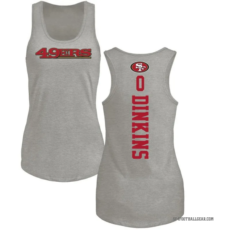 Khalil Dinkins Women's Ash San Francisco 49ers Backer Tank Top -