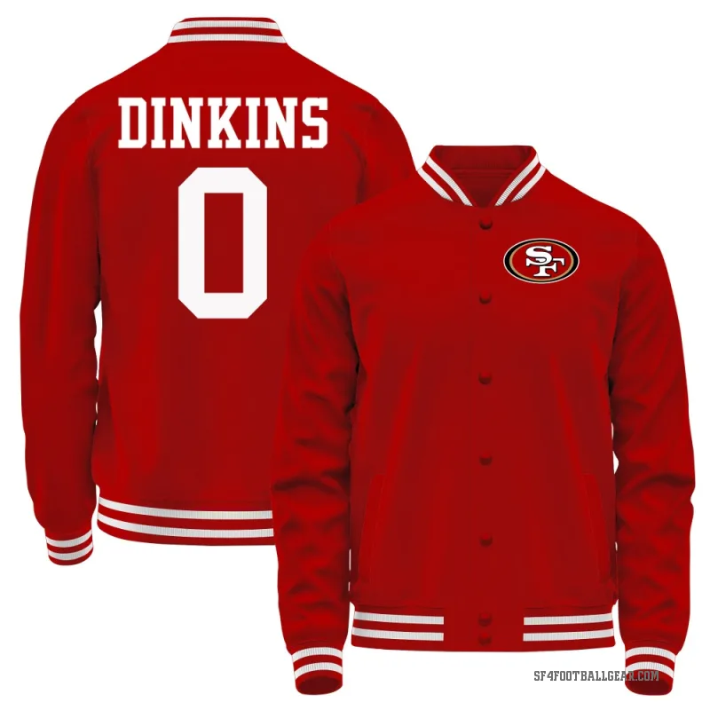 Khalil Dinkins Youth Red San Francisco 49ers Full-Snap Jacket